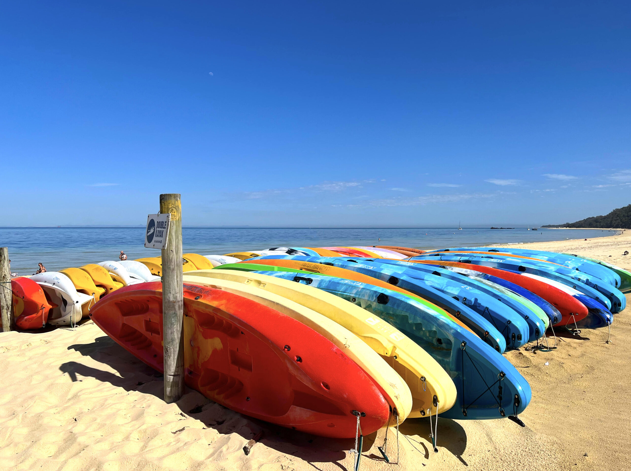 Kayaks (Tangalooma accommodation, Moreton Island beach house holiday accommodation)